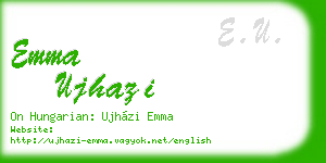 emma ujhazi business card