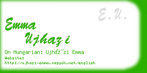 emma ujhazi business card